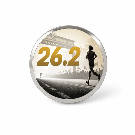 26.2 Marathon Running Jogging Novelty Hat Backpack Lapel Pin