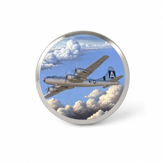 B-29 Superfortress WWII United States Air Force Heavy Bomber Novelty Hat Backpack Lapel Pin