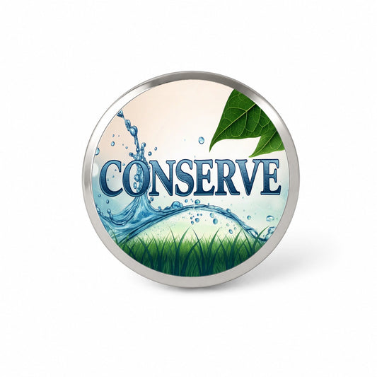 Conserve Water Recycle Conservation Novelty Hat Backpack Lapel Pin