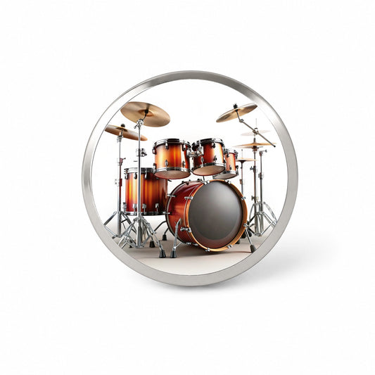 Drum Kit Novelty Hat Backpack Lapel Pin