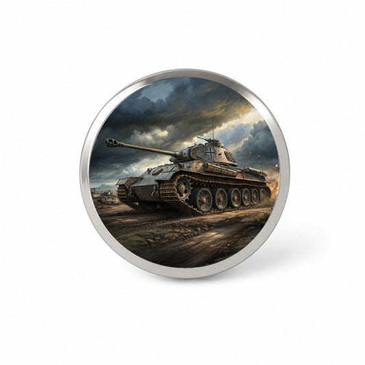 German Panther WWII Tank Novelty Hat Backpack Lapel Pin