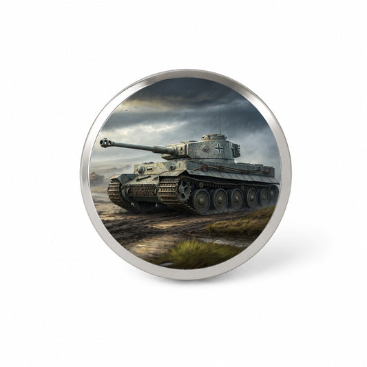 German Tiger WWII Tank Novelty Hat Backpack Lapel Pin