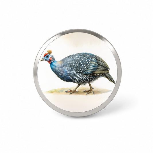 Guinea Fowl Watercolor Novelty Hat Backpack Lapel Pin