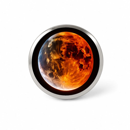 Lunar Eclipse Novelty Hat Backpack Lapel Pin