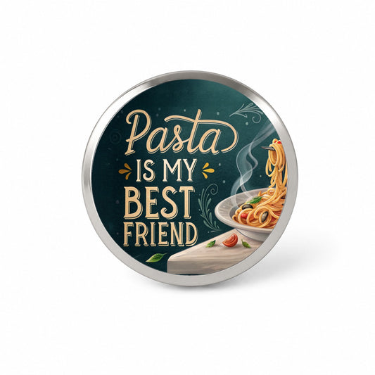 Pasta Is My Best Friend Funny Novelty Hat Backpack Lapel Pin