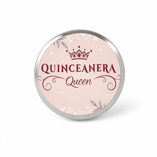 Quinceanera Queen Celebration Novelty Hat Backpack Lapel Pin