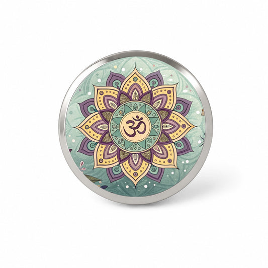 Bohemian Hippie Yoga Mandala Aum Om Novelty Hat Backpack Lapel Pin