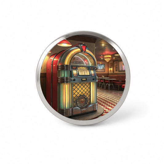 Classic Diner Jukebox Novelty Hat Backpack Lapel Pin