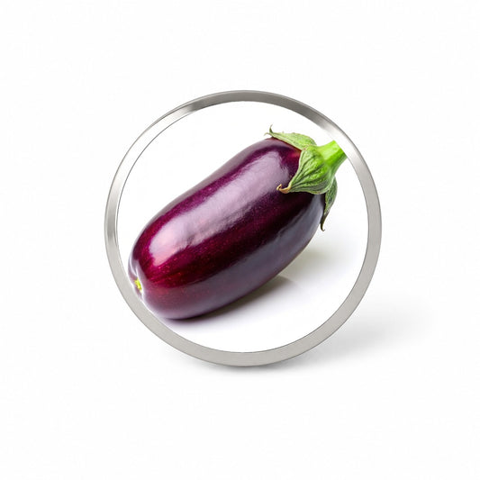 Eggplant Vegetable Photo Novelty Hat Backpack Lapel Pin