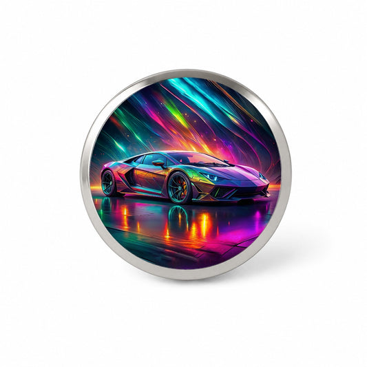 Exotic Super Car Graffiti Style Novelty Hat Backpack Lapel Pin
