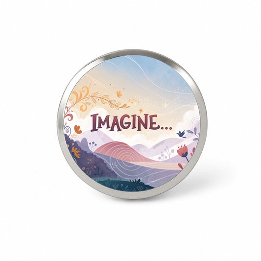 Imagine Inspirational Novelty Hat Backpack Lapel Pin