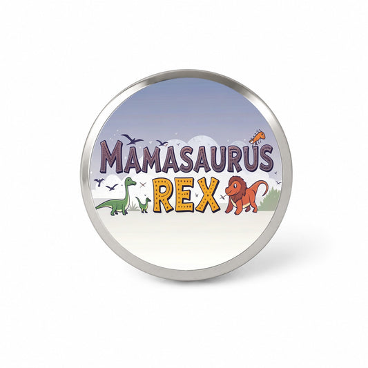 Mamasaurus Rex Funny Mama Dinosaurs Novelty Hat Backpack Lapel Pin