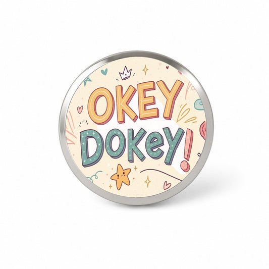 Okey Dokey Cute Novelty Hat Backpack Lapel Pin