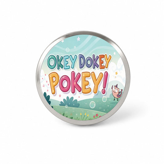 Okey Dokey Pokey Funny Novelty Hat Backpack Lapel Pin