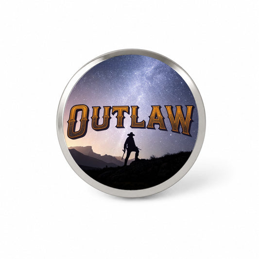 Outlaw Cowboy Desperado Novelty Hat Backpack Lapel Pin