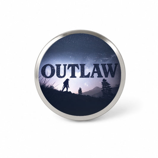 Outlaw Renegade Cowboy Novelty Hat Backpack Lapel Pin