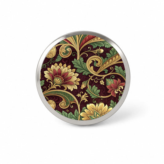 Victorian Decorative Design Pattern Novelty Hat Backpack Lapel Pin