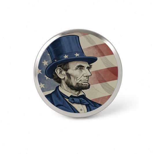 Abraham Lincoln American President Patriotic Novelty Hat Backpack Lapel Pin