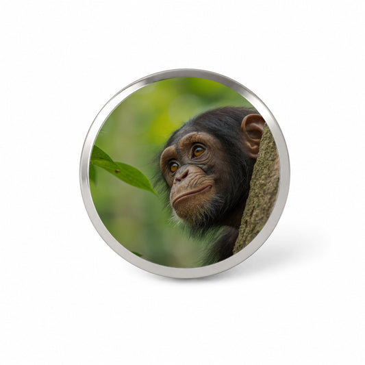 African Chimpanzee Safari Wildlife Novelty Hat Backpack Lapel Pin