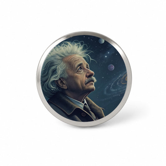 Albert Einstein Astronomy Novelty Hat Backpack Lapel Pin