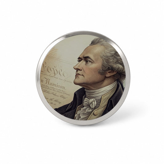 Alexander Hamilton Founding Father Novelty Hat Backpack Lapel Pin
