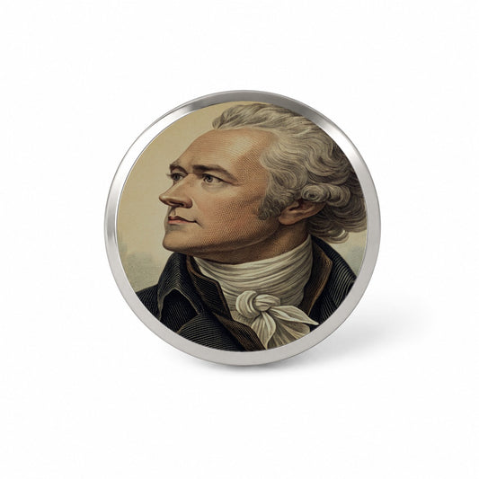 Alexander Hamilton Patriot Art Novelty Hat Backpack Lapel Pin