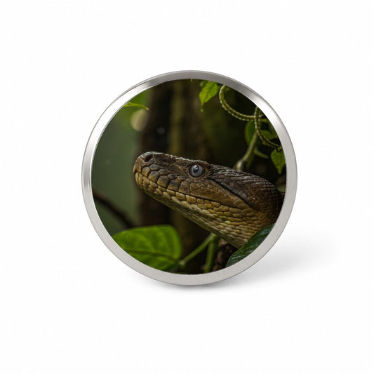 Anaconda Snake Close Up Novelty Hat Backpack Lapel Pin