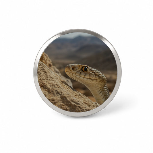 Asp Snake Wildlife Nature Novelty Hat Backpack Lapel Pin