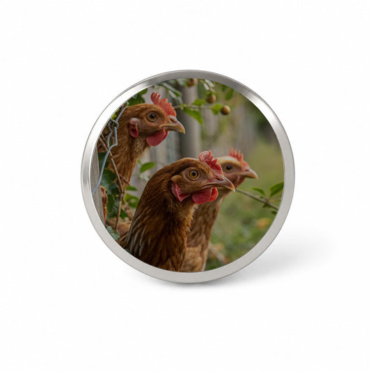 Backyard Chickens Farm Life Novelty Hat Backpack Lapel Pin