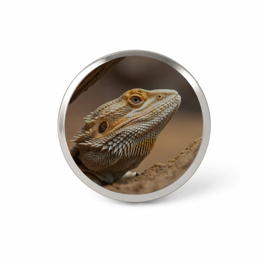 Bearded Dragon Lizard Wildlife Novelty Hat Backpack Lapel Pin