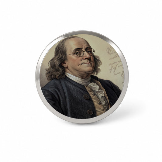 Benjamin Franklin American History Novelty Hat Backpack Lapel Pin