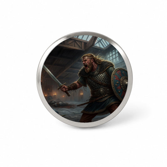 Beowulf Viking Warrior Novelty Hat Backpack Lapel Pin