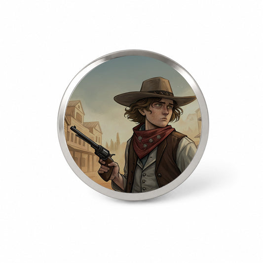 Billy the Kid Outlaw Novelty Hat Backpack Lapel Pin