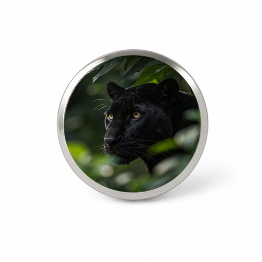 Black Panther Jungle Wildlife Novelty Hat Backpack Lapel Pin