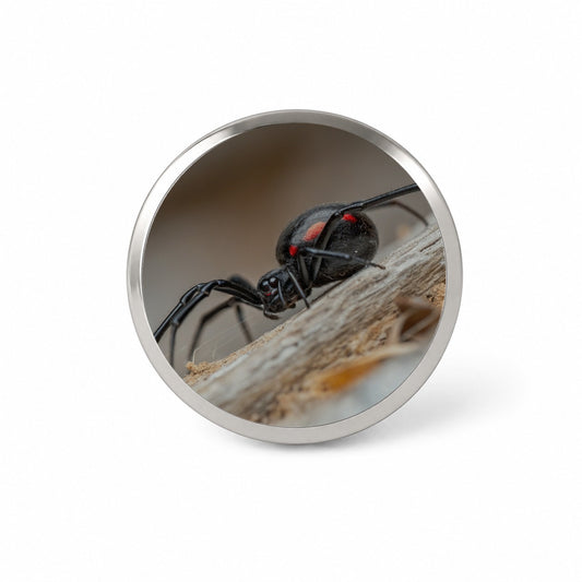 Black Widow Spider Arachnid Novelty Hat Backpack Lapel Pin
