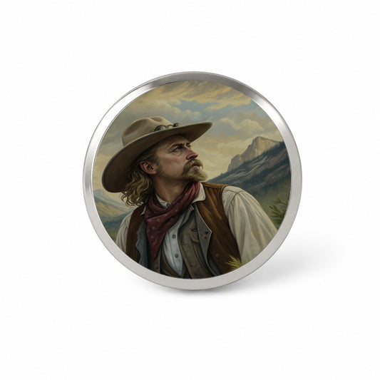 Buffalo Bill Wild West Novelty Hat Backpack Lapel Pin