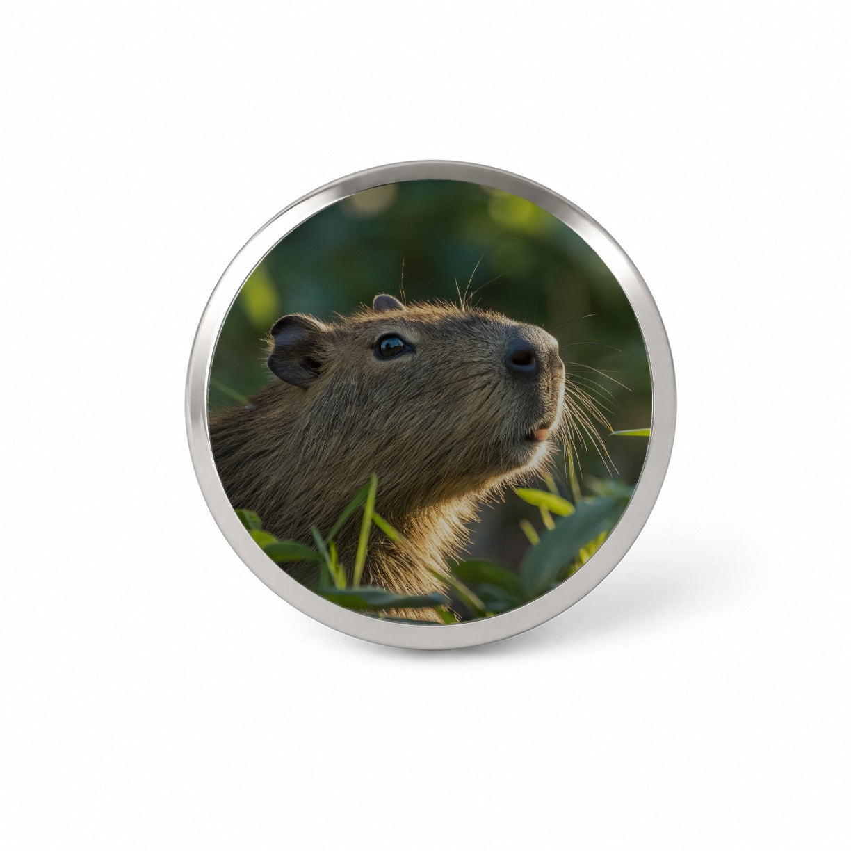 Capybara Wildlife Nature Scene Novelty Hat Backpack Lapel Pin