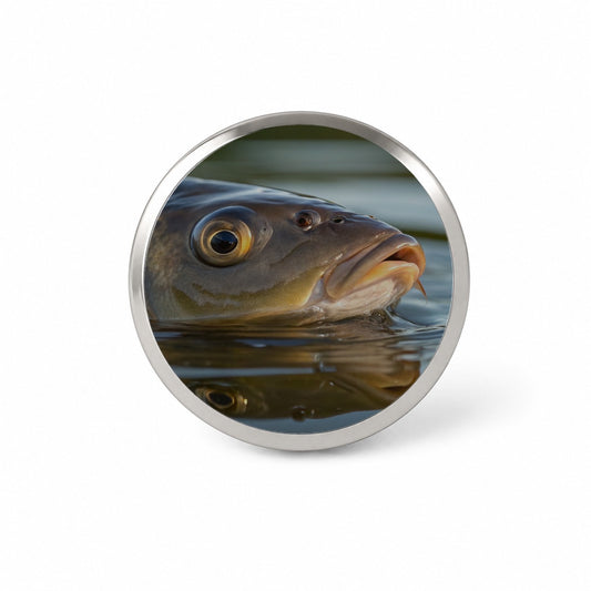 Carp Fishing Freshwater Wildlife Novelty Hat Backpack Lapel Pin
