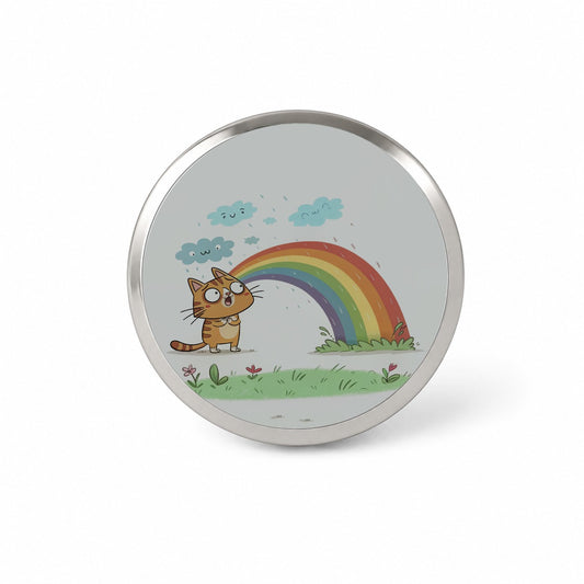 Cat Rainbow Pride Novelty Hat Backpack Lapel Pin