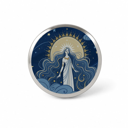 Celestial Moon Goddess Tarot Novelty Hat Backpack Lapel Pin