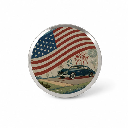 Classic USA Flag Celebration Patriotic Novelty Hat Backpack Lapel Pin