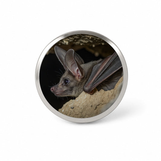 Curious Bat Cave Wildlife Novelty Hat Backpack Lapel Pin