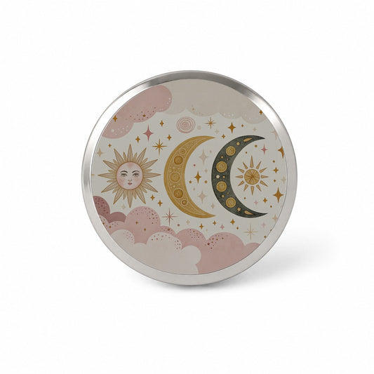 Dreamy Moon and Stars Novelty Hat Backpack Lapel Pin