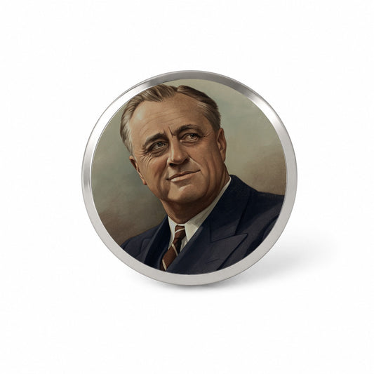 Franklin D Roosevelt President Novelty Hat Backpack Lapel Pin
