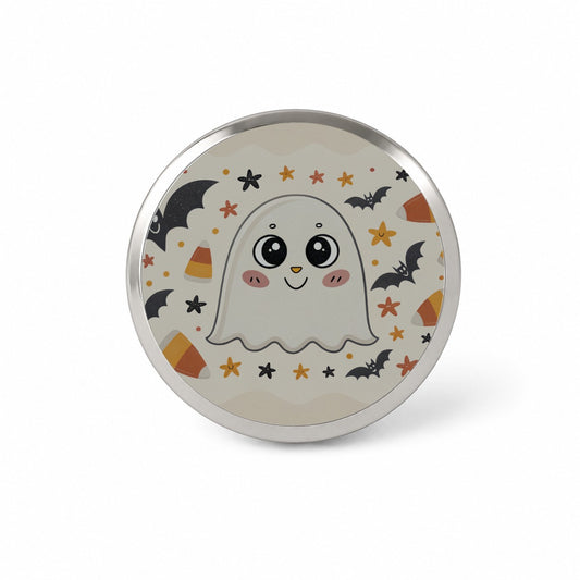 Halloween Ghost Candy Corn Pattern Novelty Hat Backpack Lapel Pin