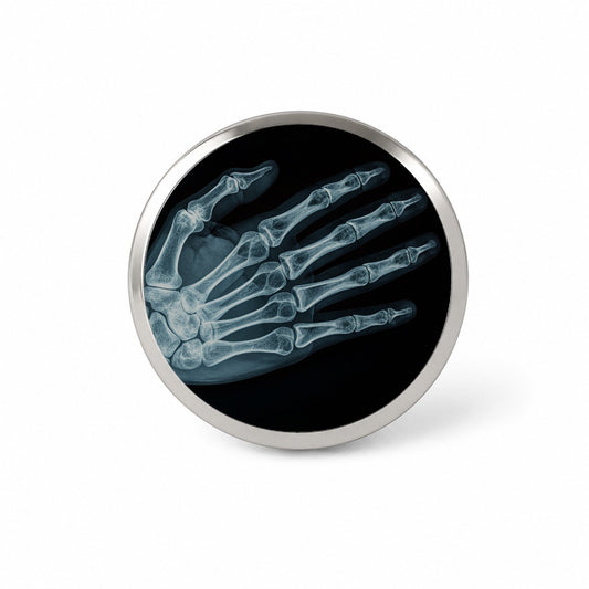 Hand X-Ray Radiograph Novelty Hat Backpack Lapel Pin