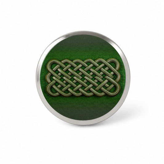 Irish Celtic Knot Green Novelty Hat Backpack Lapel Pin