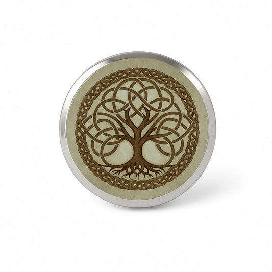 Irish Celtic Knot Heritage Tree of Life Novelty Hat Backpack Lapel Pin