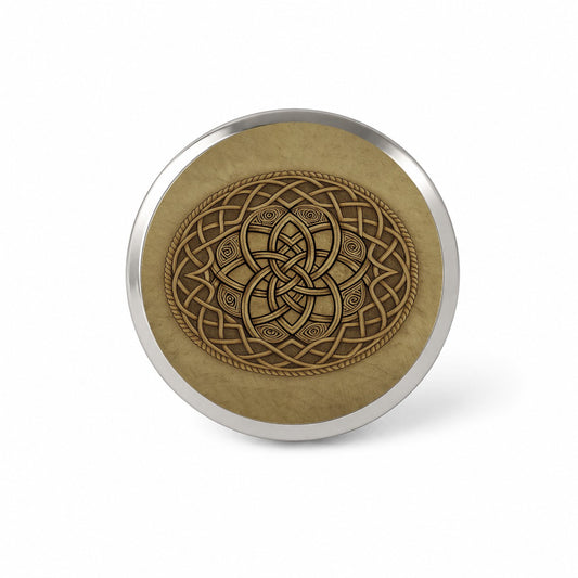 Irish Celtic Knot Mandala Novelty Hat Backpack Lapel Pin