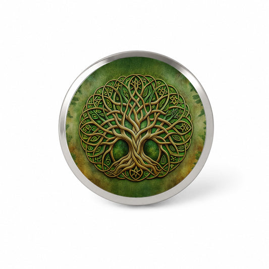 Irish Celtic Tree of Life Emblem Novelty Hat Backpack Lapel Pin